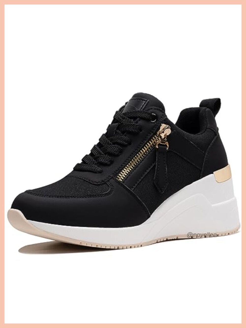 Wedge Sneakers Women Platform Tennis Shoes Breathable Knit Lightweight
